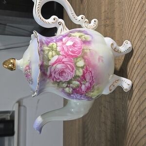 Victoria Gardens Footed Teapot Ceramic, Collectable